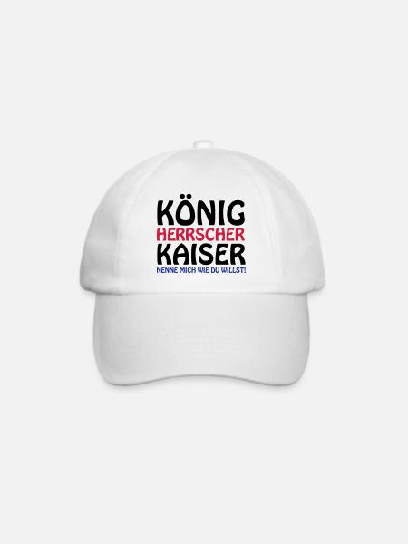 koenig_kaiser3 - Baseballkappe - Weiß/Weiß