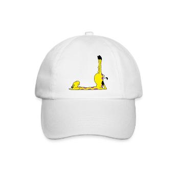 Power Yoga Giraffe - Baseballkappe - Weiß/Weiß - Vorne