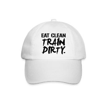 Train Dirty - Baseballkappe - Weiß/Weiß - Vorne