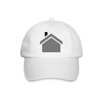 haus - Baseballkappe - Weiß/Weiß - Vorne