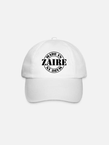 made in zaire m1k2 - Baseballkappe - Weiß/Weiß