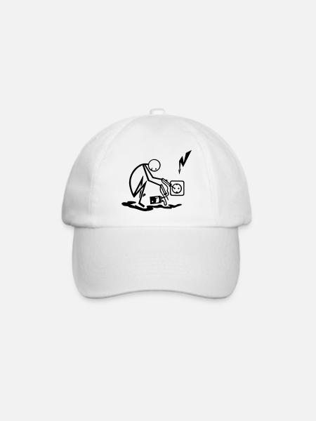 Elektroinstallateur - Baseballkappe - Weiß/Weiß