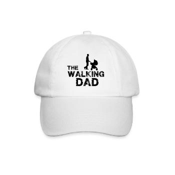 The Walking Dad - Baseballkappe - Weiß/Weiß - Vorne