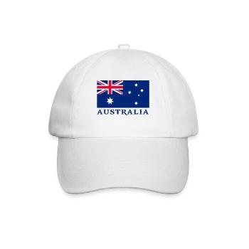 australia Australien - Baseballkappe - Weiß/Weiß - Vorne