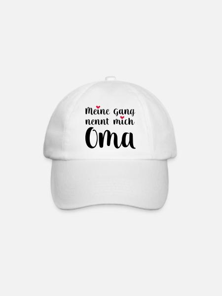 Oma - Baseballkappe - Weiß/Weiß