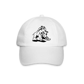 wildschwein gefährlich - Baseballkappe - Weiß/Weiß - Vorne
