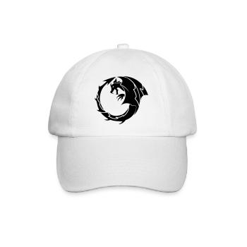dragon_001 - Baseballkappe - Weiß/Weiß - Vorne