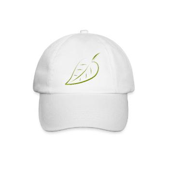 blatt natur - Baseballkappe - Weiß/Weiß - Vorne