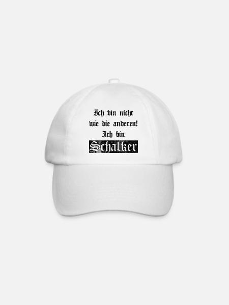 Ich bin Schalker Gelsenkirchen Geschenkidee - Baseballkappe - Weiß/Weiß