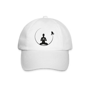 Meditation - Baseballkappe - Weiß/Weiß - Vorne