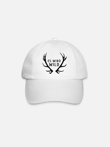 es wird wild - Baseballkappe - Weiß/Weiß