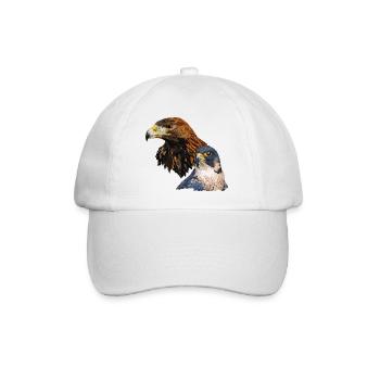 Wanderfalke - Baseballkappe - Weiß/Weiß - Vorne