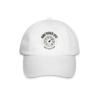 Luftgekühlte Tachometeranzeige Oldtimer-Kultur - Baseballkappe - Weiß/Weiß - Vorne