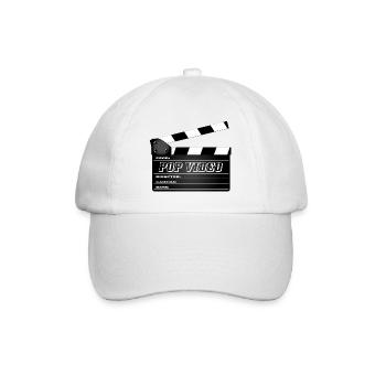 Pop Video Movie Clapperboard - Baseballkappe - Weiß/Weiß - Vorne