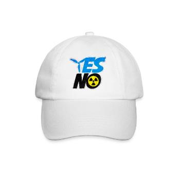 YES Windenergie NO Atomenergie | Umweltschutz - Baseballkappe - Weiß/Weiß - Vorne