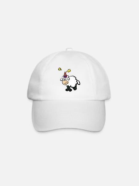 Party sheep - Baseballkappe - Weiß/Weiß