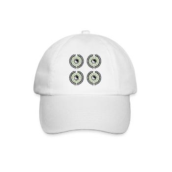 Yin Yang, Yin Yang Symbol, Yin Yang Taoism, Y - Baseballkappe - Weiß/Weiß - Vorne