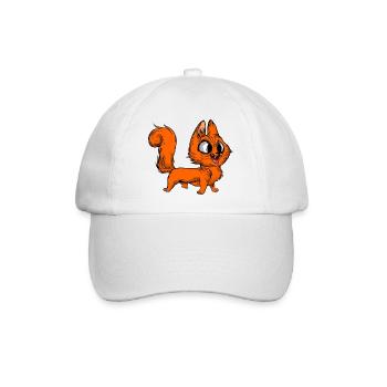 Lustige Katzen 18 - Baseballkappe - Weiß/Weiß - Vorne