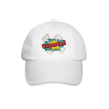 Superdad - Baseballkappe - Weiß/Weiß - Vorne