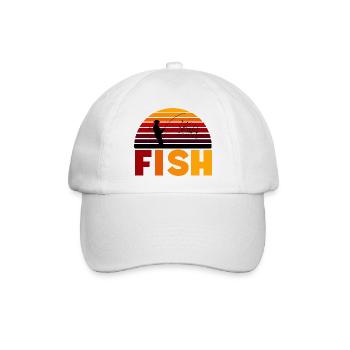 FISH - Baseballkappe - Weiß/Weiß - Vorne