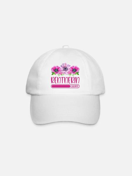 Rentnerin Loading Rente Ruhestand Rentner Blumen - Baseballkappe - Weiß/Weiß