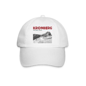 Schweizer Berge T-Shirt Appenzell Kronberg - Baseballkappe - Weiß/Weiß - Vorne