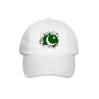 Pakistan - Baseballkappe - Weiß/Weiß - Vorne