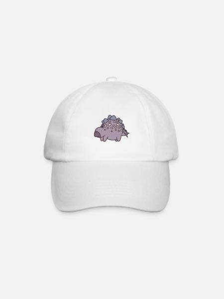 Alter Dinosaurier Stegosaurus - Baseballkappe - Weiß/Weiß