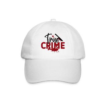 True Crime Krimi Podcasts - Baseballkappe - Weiß/Weiß - Vorne