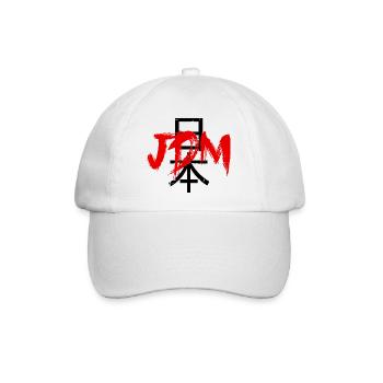 JDM Tuning Japan Nihon - Baseballkappe - Weiß/Weiß - Vorne