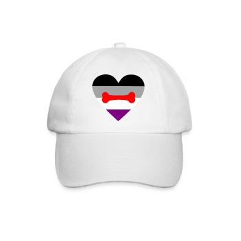 Asexual Puppy Play LGBTQ Pride - Baseballkappe - Weiß/Weiß - Vorne