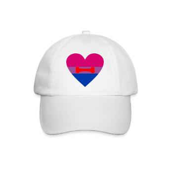 Bisexual Puppy Play LGBTQ Pride - Baseballkappe - Weiß/Weiß - Vorne