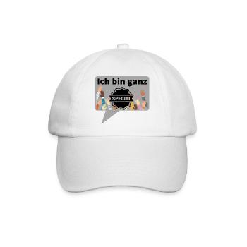 Babysprüche Babykleidung Kinderkleidung - Baseballkappe - Weiß/Weiß - Vorne