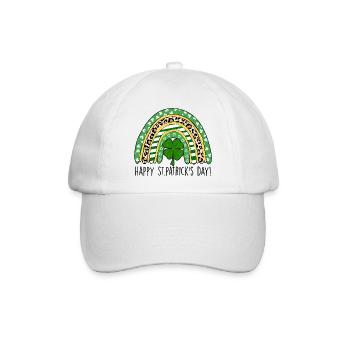 Happy St. Patrick´s Day Saint Patrick Irland Irish - Baseballkappe - Weiß/Weiß - Vorne