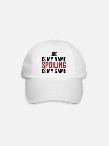Joe ist mein Name Spoiling ist mein Spiel - Baseballkappe - Weiß/Weiß
