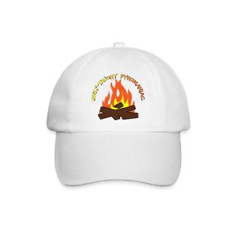 Self-Taught Pyromaniac 8 - Baseballkappe - Weiß/Weiß - Vorne