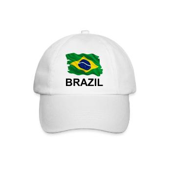 Brasilien - Baseballkappe - Weiß/Weiß - Vorne
