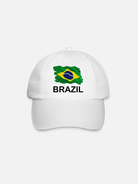 Brasilien - Baseballkappe - Weiß/Weiß