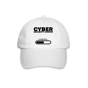 Cyber Security Degree Loading 4 - Baseballkappe - Weiß/Weiß - Vorne