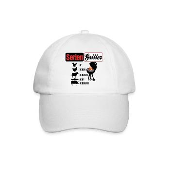 Serien Griller - Baseballkappe - Weiß/Weiß - Vorne