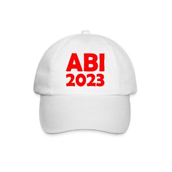 Abi 2023 - Baseballkappe - Weiß/Weiß - Vorne