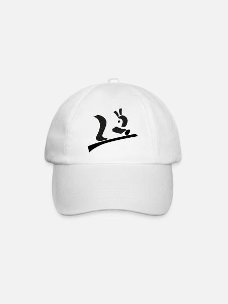 monitos Eichhörnchen - Baseballkappe - Weiß/Weiß
