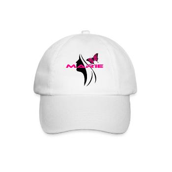 Marie - Baseballkappe - Weiß/Weiß - Vorne