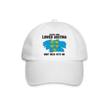 natural born lower austria - Niederösterreich - Baseballkappe - Weiß/Weiß - Vorne