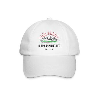 Ultra-Laufleben - Baseballkappe - Weiß/Weiß - Vorne