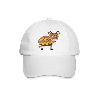 Kuh - Baseballkappe - Weiß/Weiß - Vorne