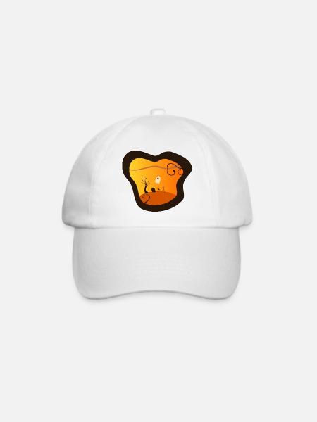 Halloween - Baseballkappe - Weiß/Weiß