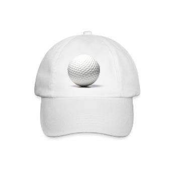 Der Golfball. - Baseballkappe - Weiß/Weiß - Vorne