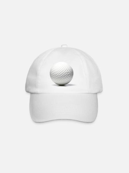 Der Golfball. - Baseballkappe - Weiß/Weiß