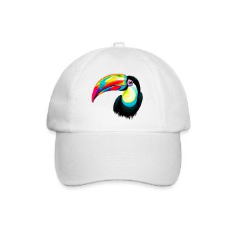 Tukan - Baseballkappe - Weiß/Weiß - Vorne